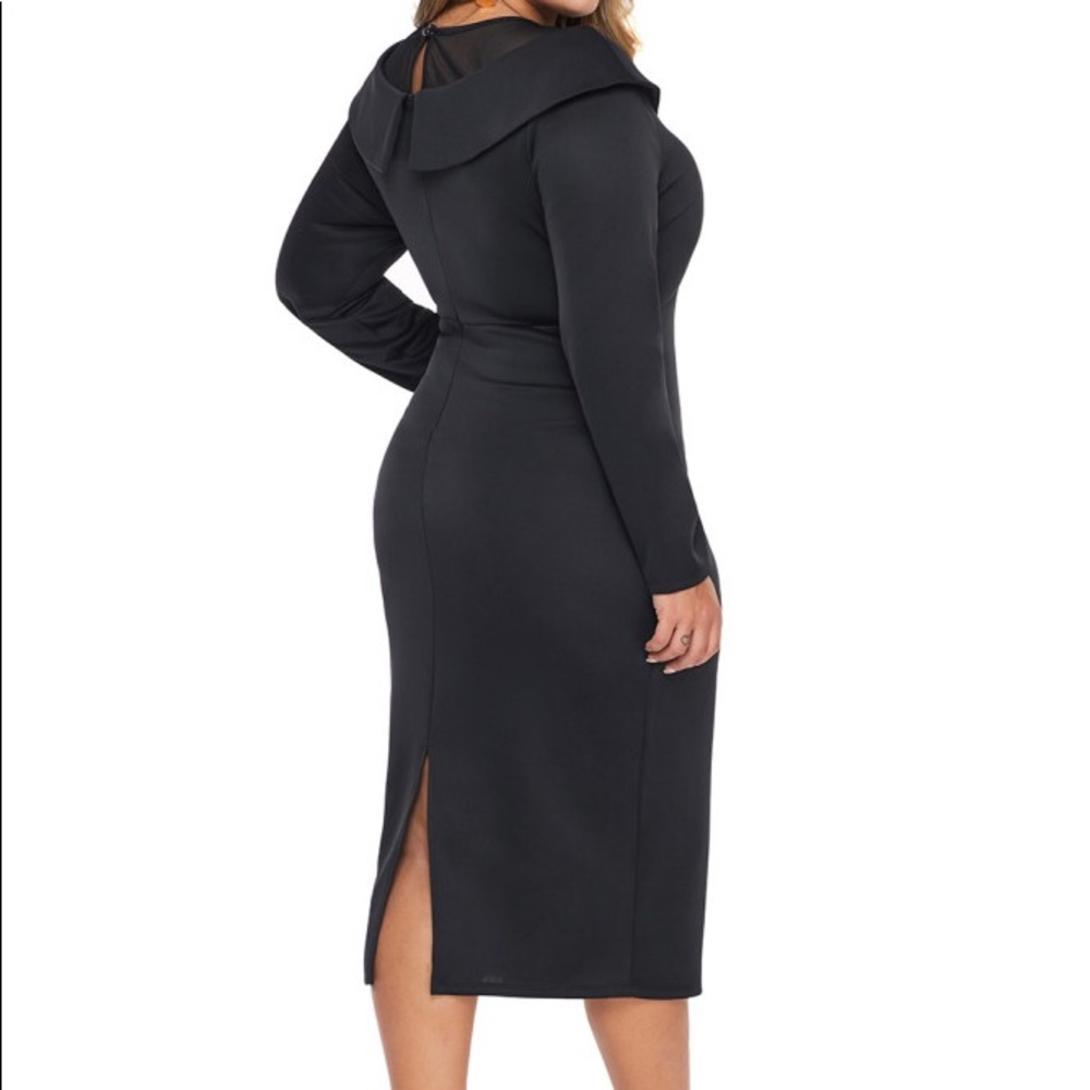 Mesh Neck Dress